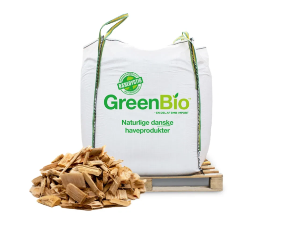 Lys træflis - 1000 liter